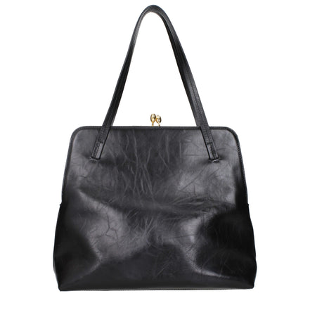 Jil Sander Black Leather Shoulder Bag
