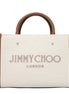 Τσάντα tote Jimmy Choo Avenue από μπεζ ύφασμα