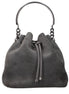 Τσάντα bucket Jimmy Choo Bon Bon από γκρι σουέντ