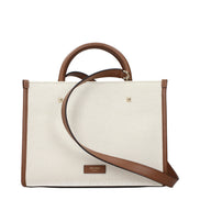 Τσάντα tote Jimmy Choo Avenue από μπεζ ύφασμα