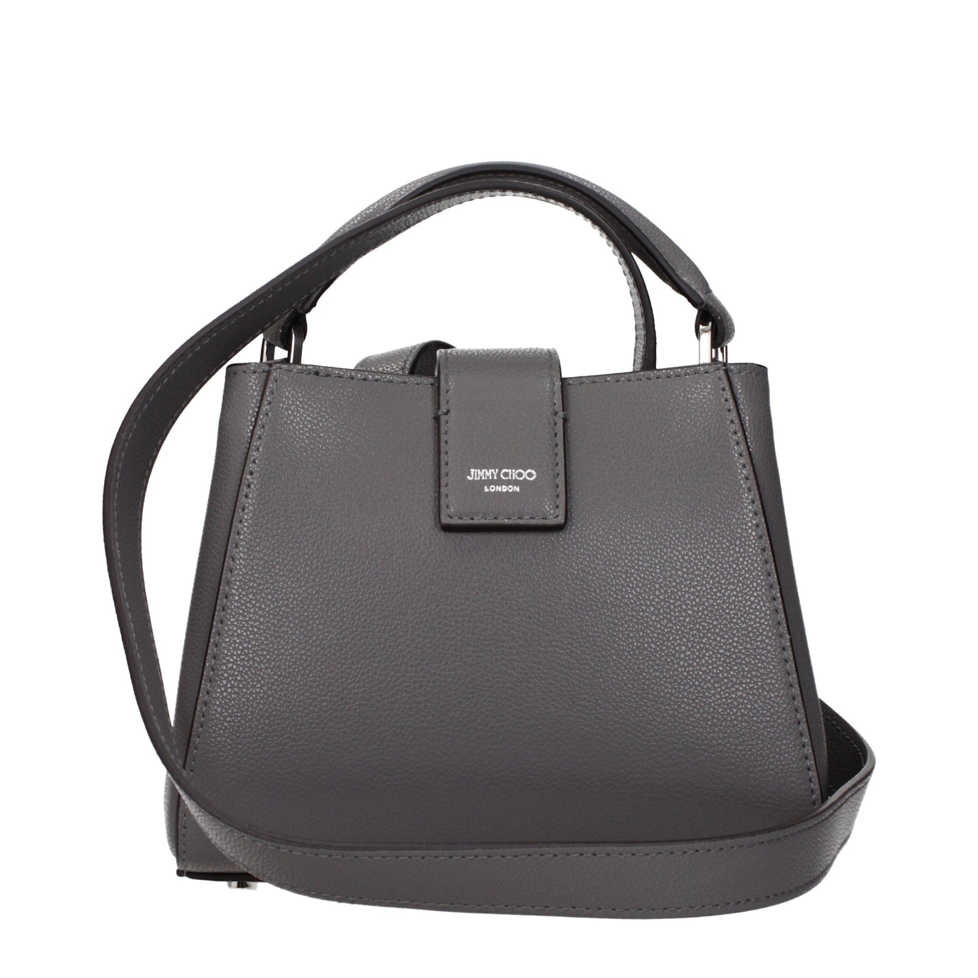 Jimmy Choo Gray Leather Handbag