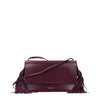 Jil Sander Red Distressed Leather Crossbody Bag
