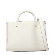 Jimmy Choo Avenue Μικρή Λευκή Δερμάτινη Τσάντα Tote