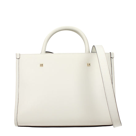 Jimmy Choo Avenue Μικρή Λευκή Δερμάτινη Τσάντα Tote