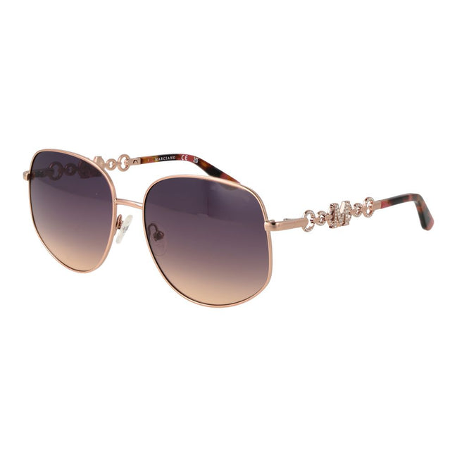 Γυαλιά ηλίου Marciano by Guess από ροζ χρυσό μέταλλο