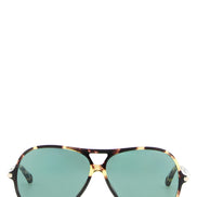 Chloé 59 Multicolor Tortoiseshell Aviator Sunglasses