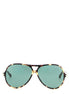 Chloé 59 Multicolor Tortoiseshell Aviator Sunglasses