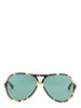 Chloé 59 Multicolor Tortoiseshell Aviator Sunglasses