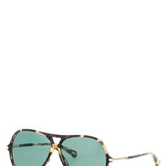 Chloé 59 Multicolor Tortoiseshell Aviator Sunglasses