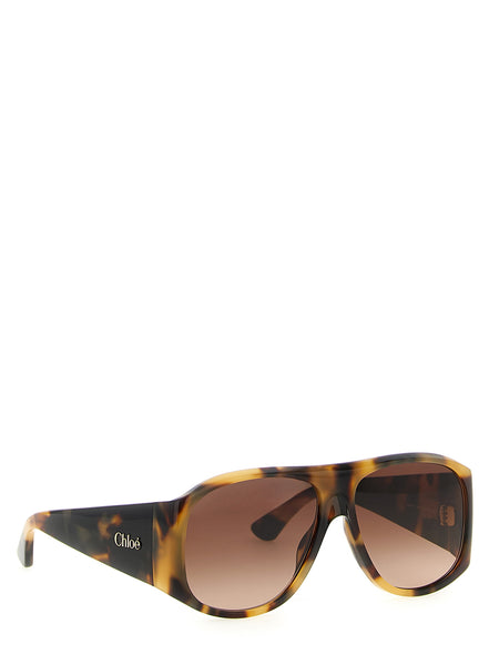Chloé Brown Acetate Sunglasses
