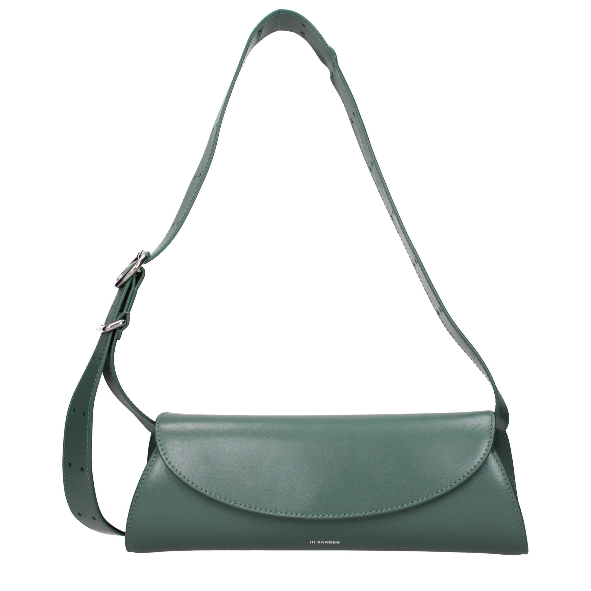 Jil Sander Green Leather Crossbody Bag