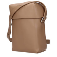 Jil Sander Brown Leather Crossbody Bag