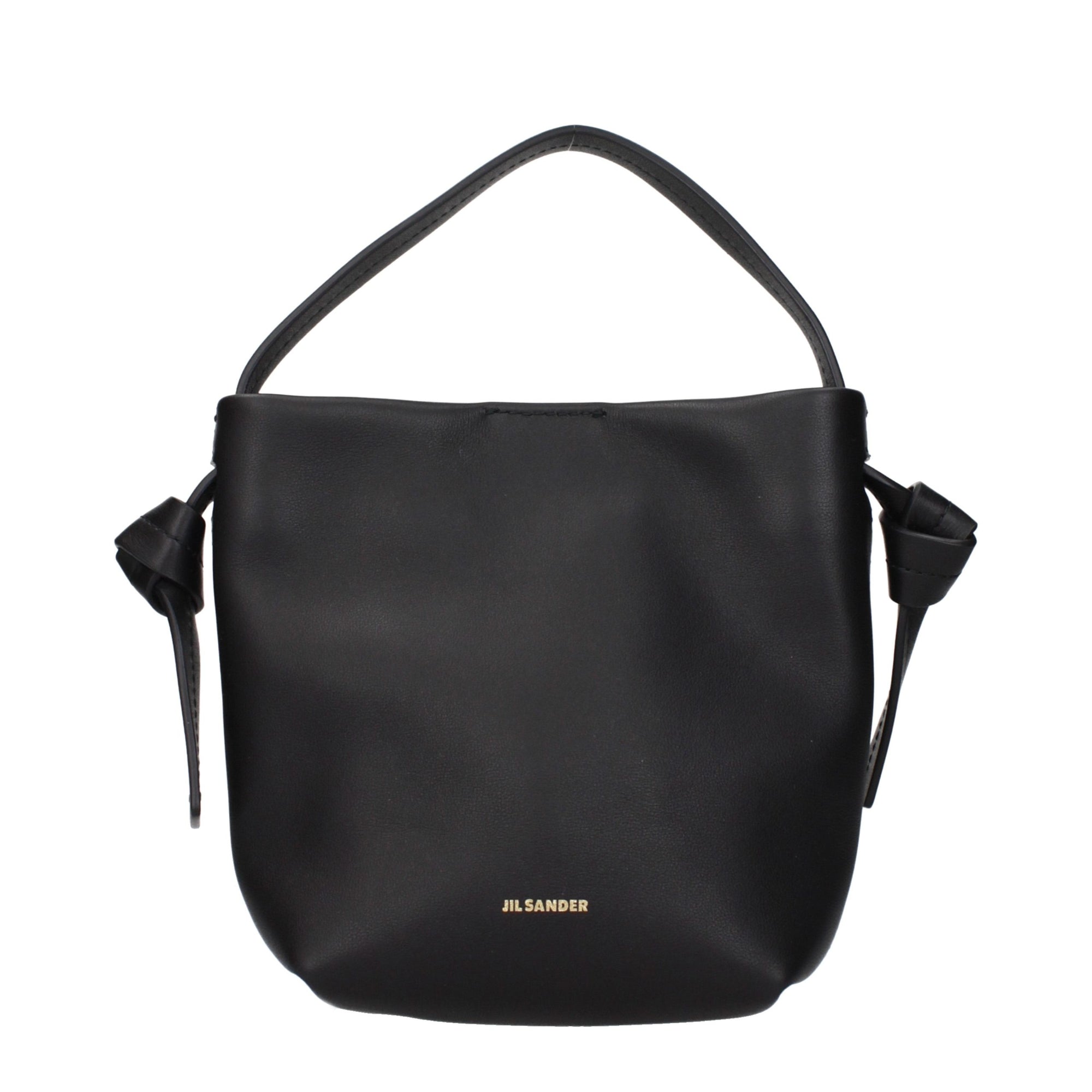 Jil Sander Black Leather Handbag
