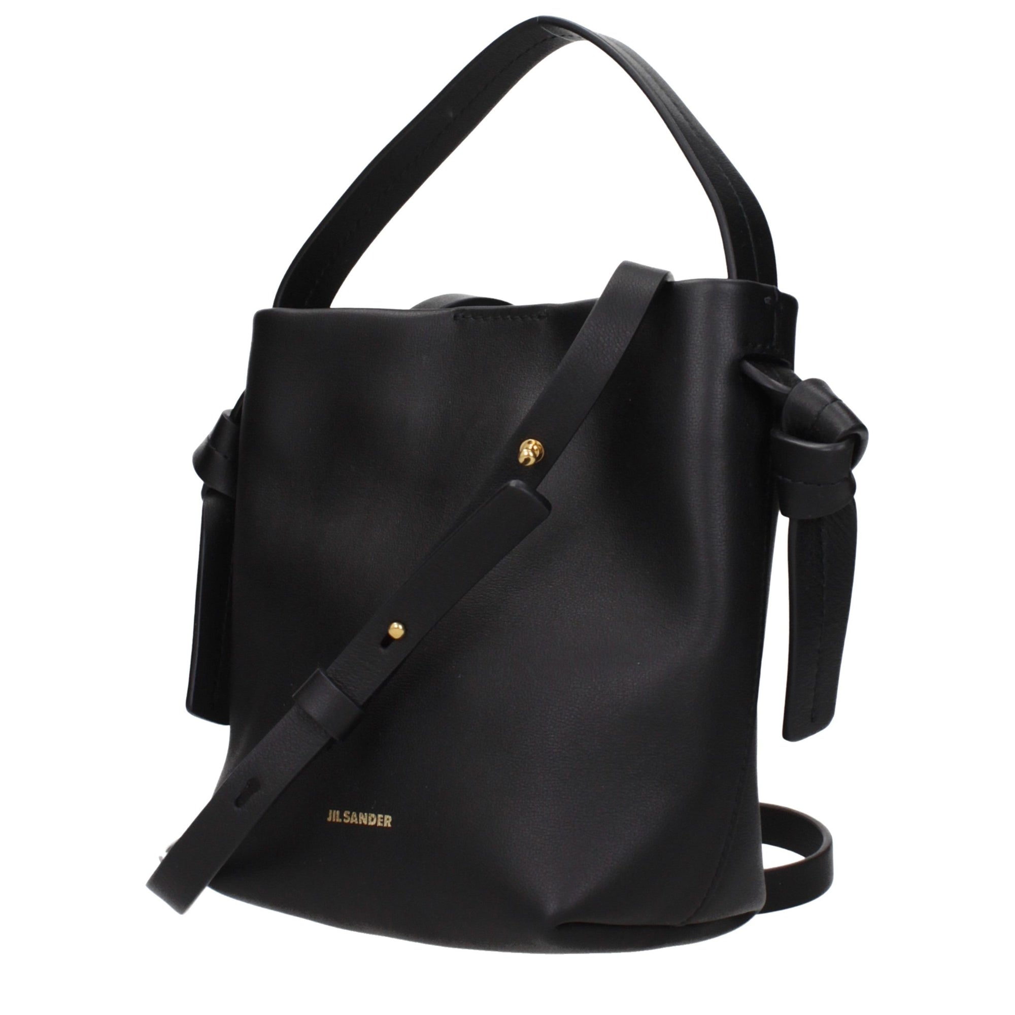 Jil Sander Black Leather Handbag