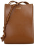 Jil Sander Brown Leather Crossbody Bag