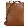 Jil Sander Brown Leather Crossbody Bag