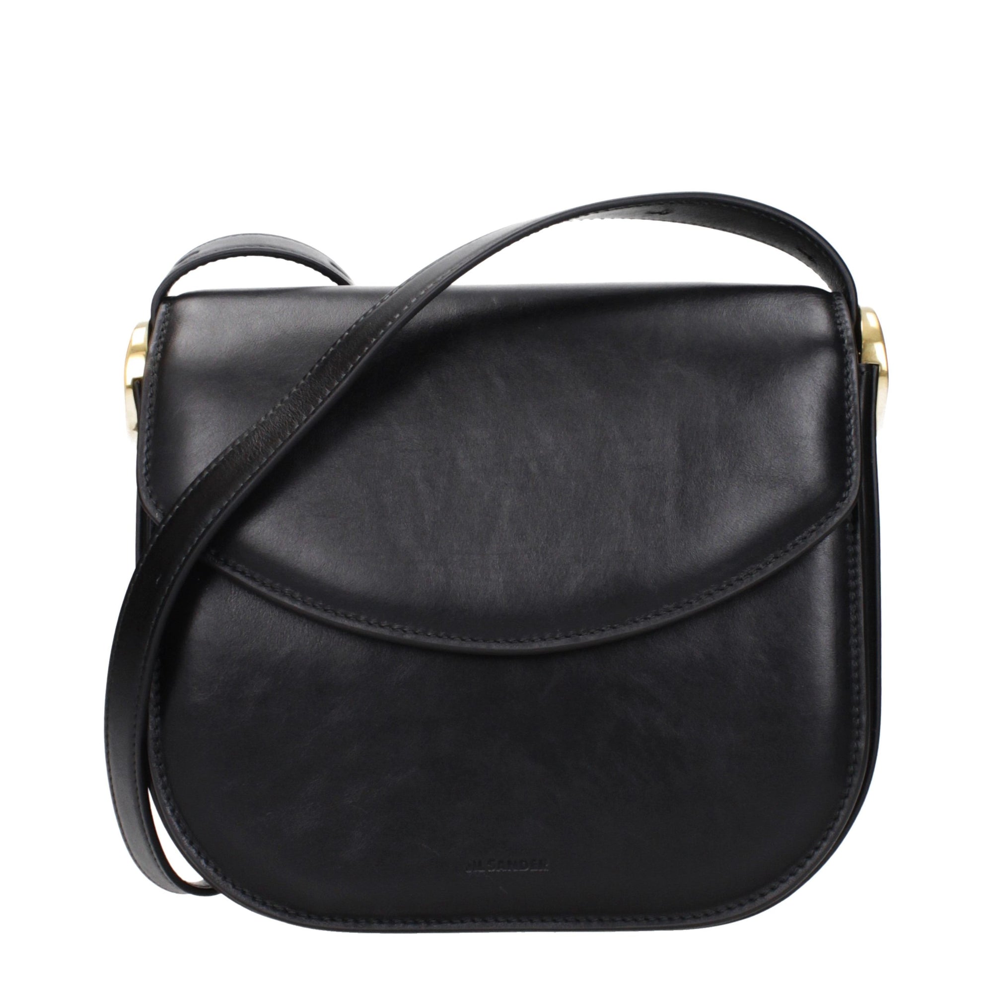 Jil Sander Black Leather Crossbody Bag