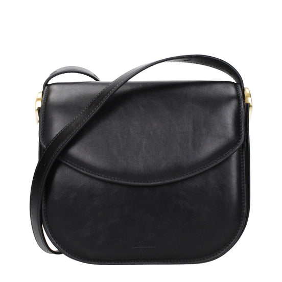 Jil Sander Black Leather Crossbody Bag