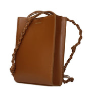 Jil Sander Brown Leather Crossbody Bag