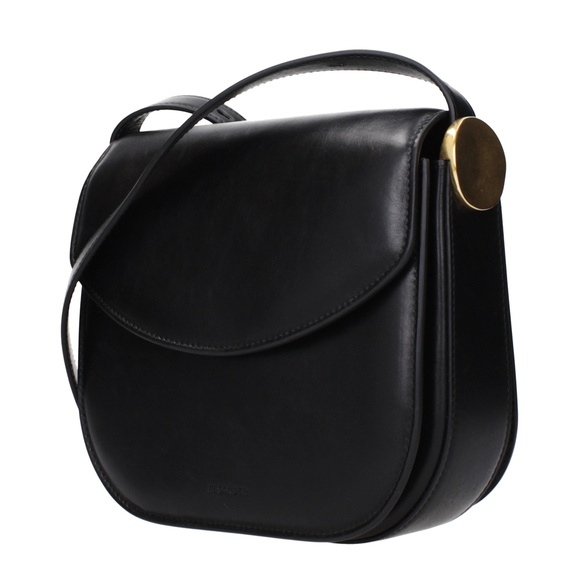 Jil Sander Black Leather Crossbody Bag
