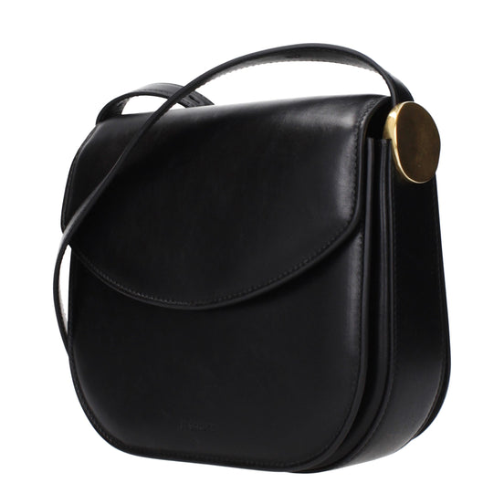 Jil Sander Black Leather Crossbody Bag
