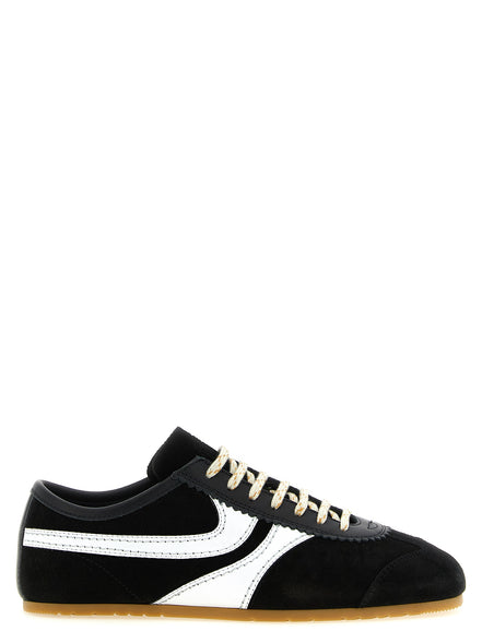 Dries Van Noten Bicolor Calfskin Athletic Sneakers