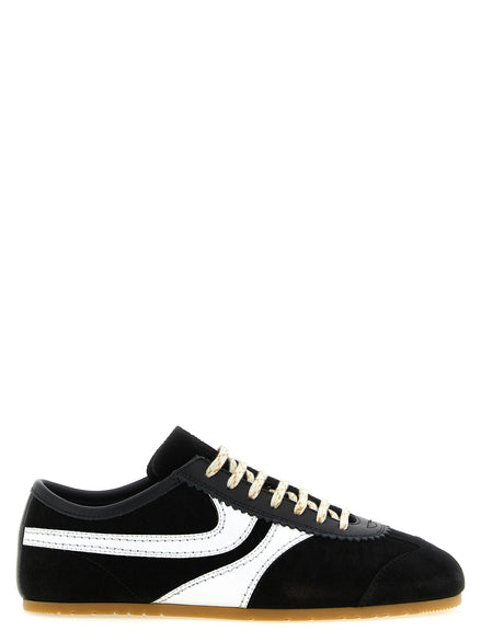 Dries Van Noten Bicolor Calfskin Athletic Sneakers