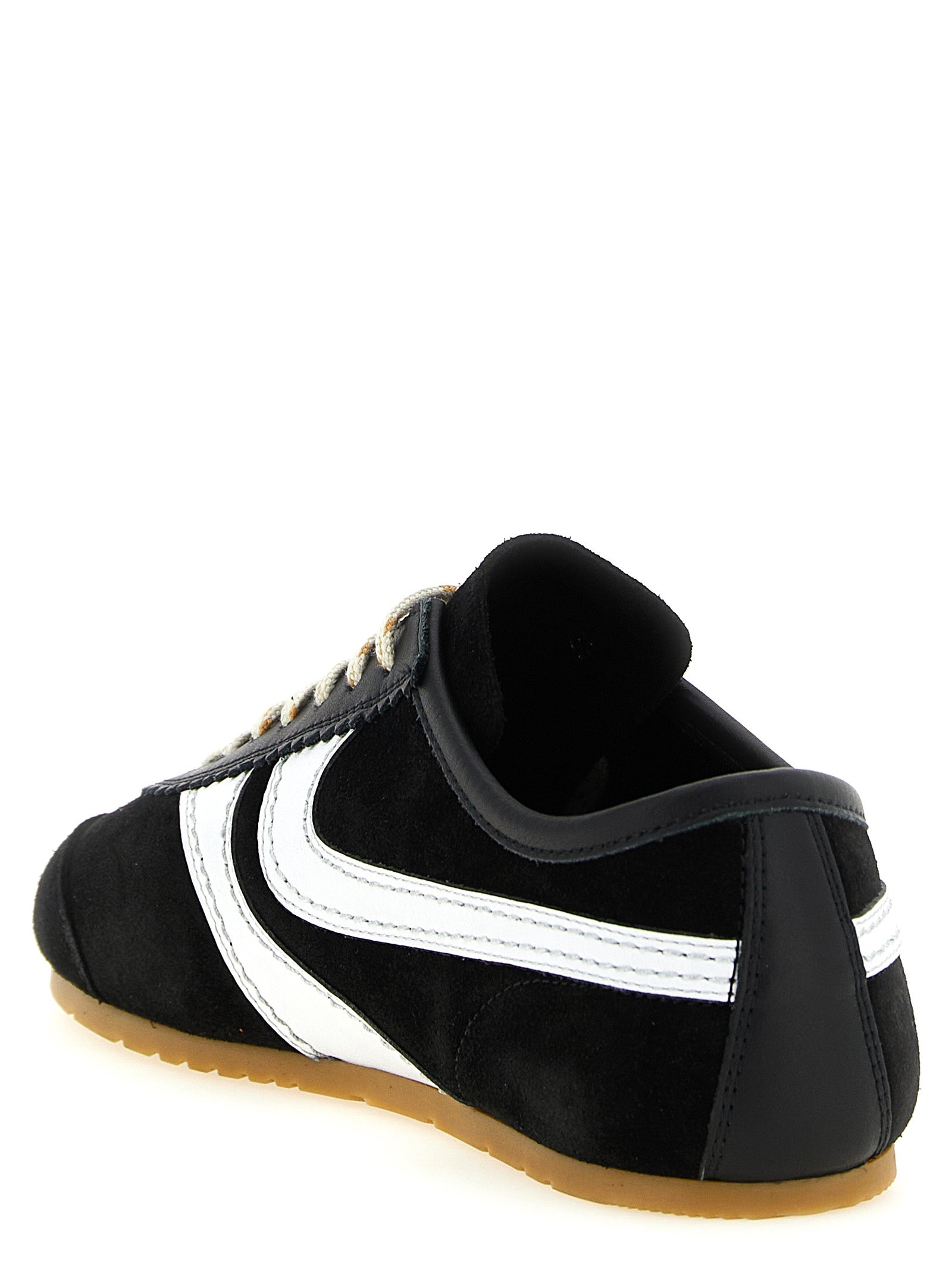 Dries Van Noten Bicolor Calfskin Athletic Sneakers