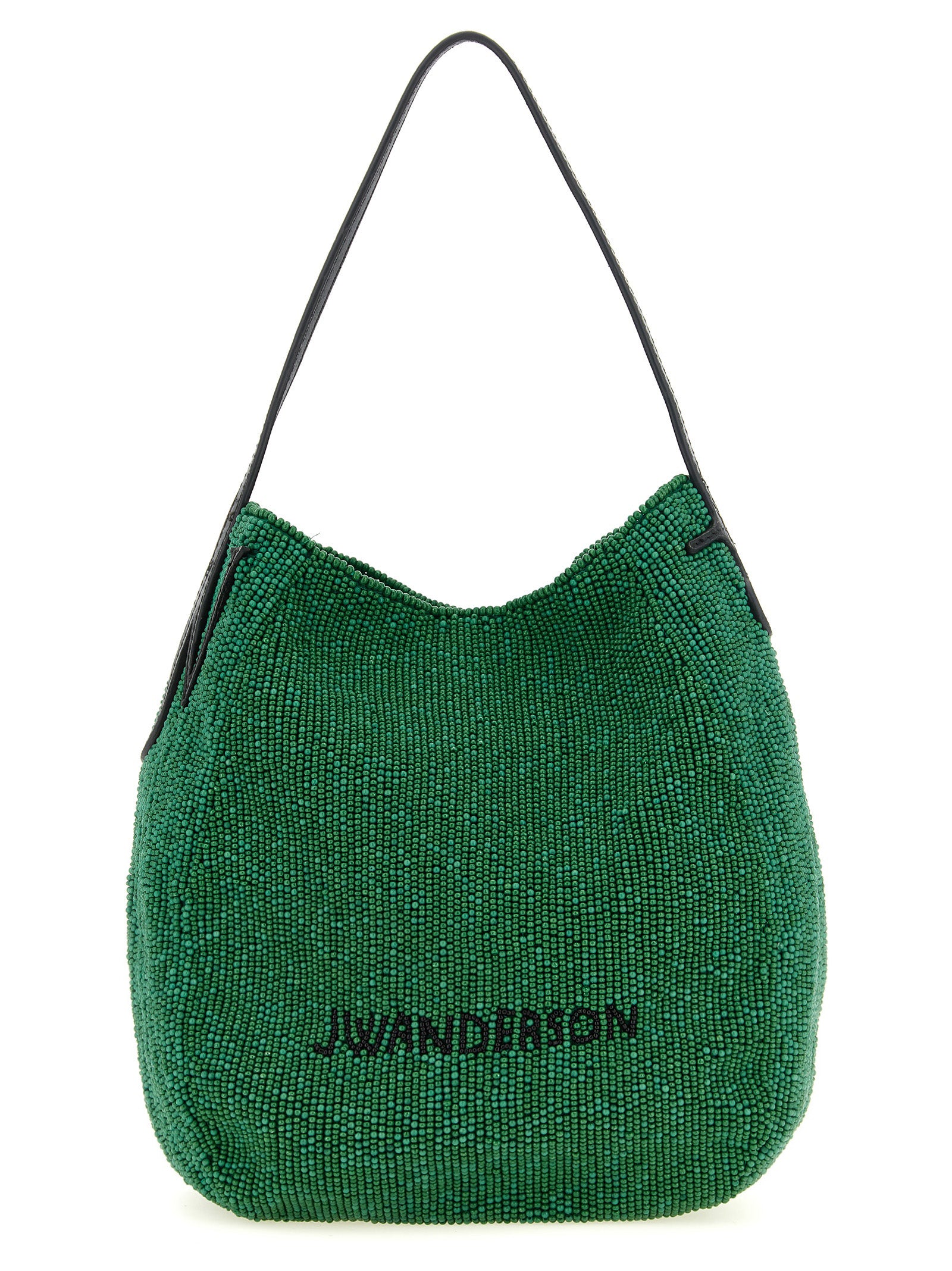 JW Anderson Bulb Μικρή Πράσινη Τσάντα Ώμου με Χάντρες