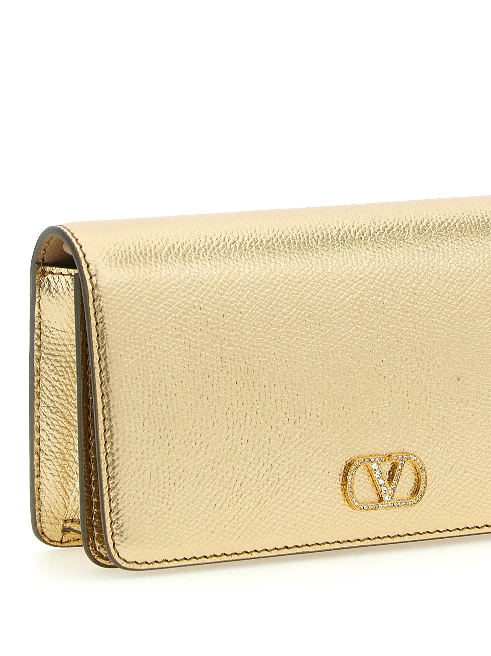 Valentino Garavani Gold Calfskin Crossbody Bag