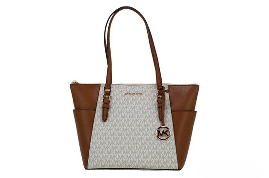 Michael Kors Michael Kors Women Leather Shoulder Tote Bag Purse Handbag+Double Zipper Wallet