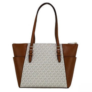 Τσάντα ώμου tote από δέρμα γυναικεία Michael Kors με διπλό φερμουάρ και πορτοφόλι  