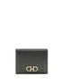 Ferragamo Black Calf Leather Bos Taurus Wallet