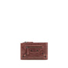 Balenciaga Bordeaux Πορτοφόλι από Δέρμα Αρνιού Ovis Aries Aries