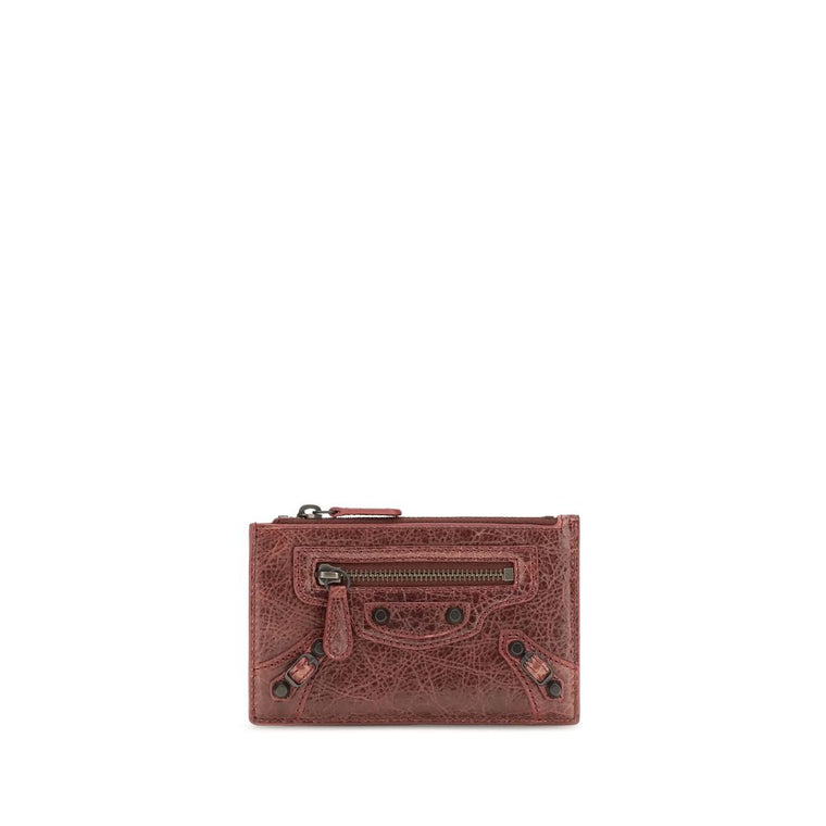 Balenciaga Bordeaux Lamb Ovis Aries Wallet