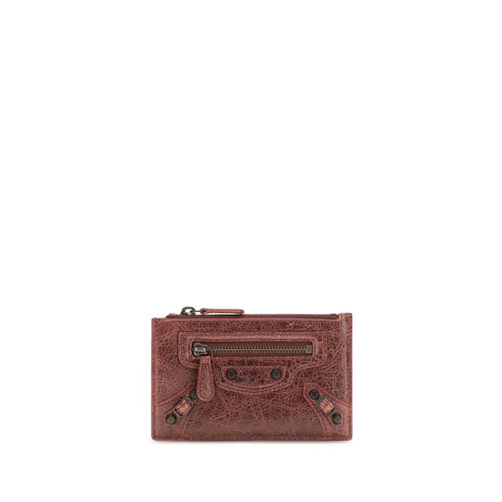 Balenciaga Bordeaux Lamb Ovis Aries Aries Wallet