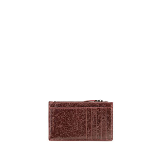 Balenciaga Bordeaux Lamb Ovis Aries Aries Wallet