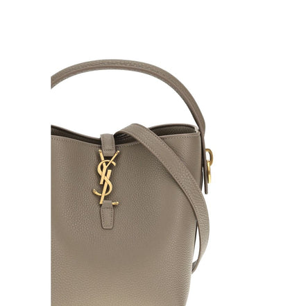 Saint Laurent Le 37 Μπεζ Τσάντα Bucket από Γρανάζι Δέρμα