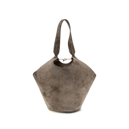 Khaite Beige Calf Leather Bos Taurus Shoulder Bag