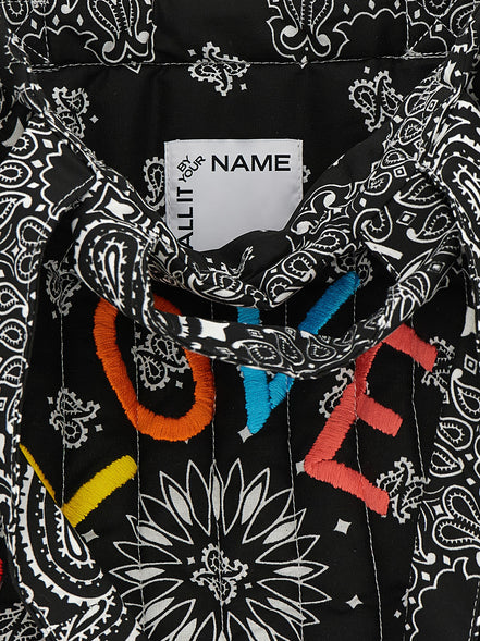 CALL IT BY YOUR NAME Black Cotton Tote Bag