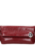 Jil Sander Red Leather Clutch Bag