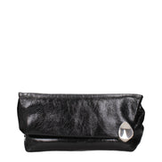 Jil Sander Black Leather Clutch Bag