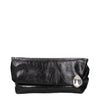 Jil Sander Black Leather Clutch Bag