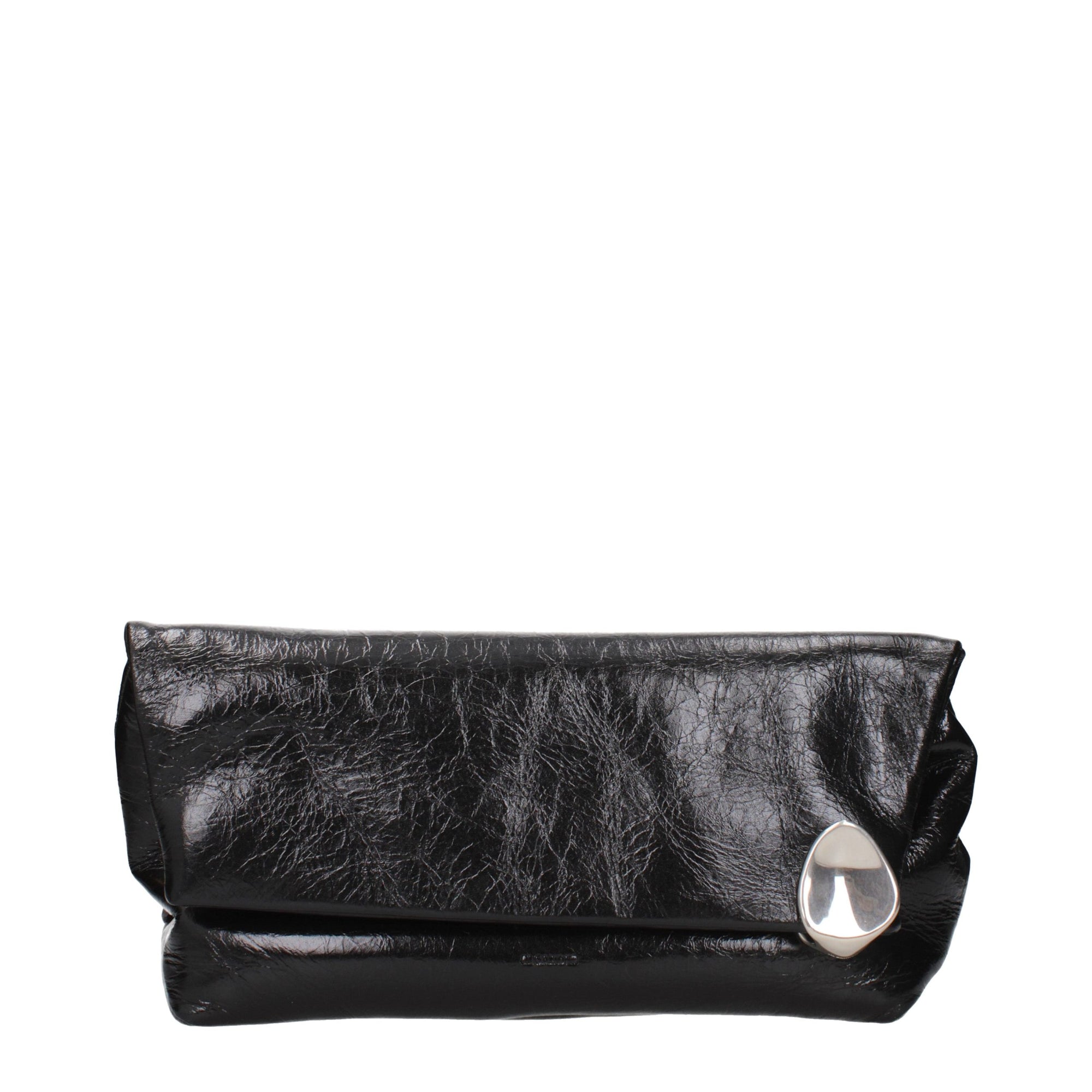 Jil Sander Black Leather Clutch Bag
