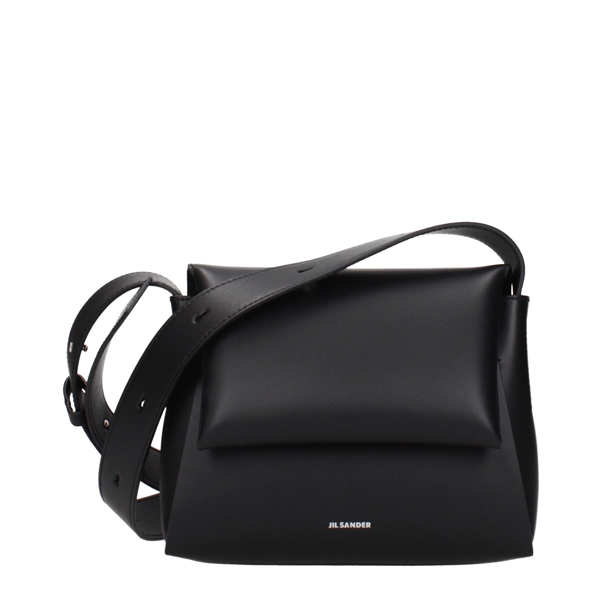 Jil Sander Black Leather Crossbody Bag