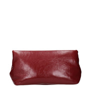 Jil Sander Red Leather Clutch Bag