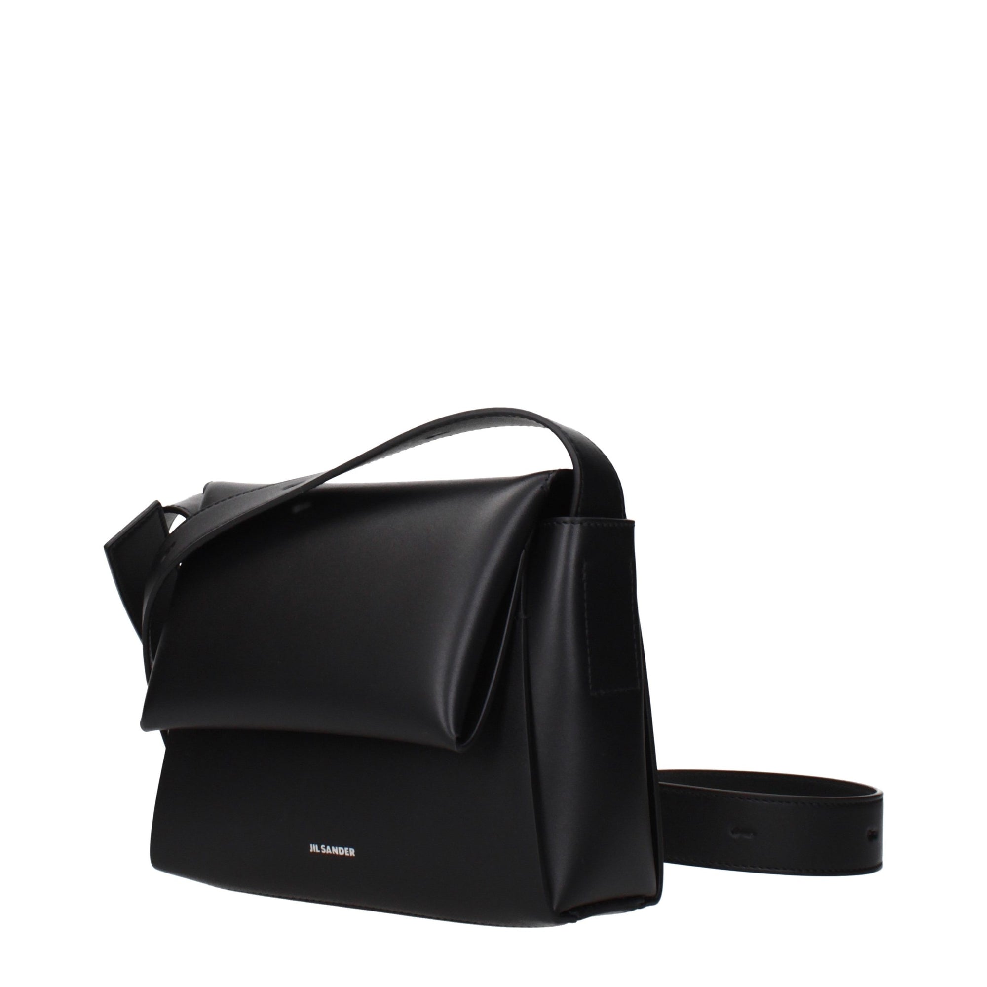 Jil Sander Black Leather Crossbody Bag