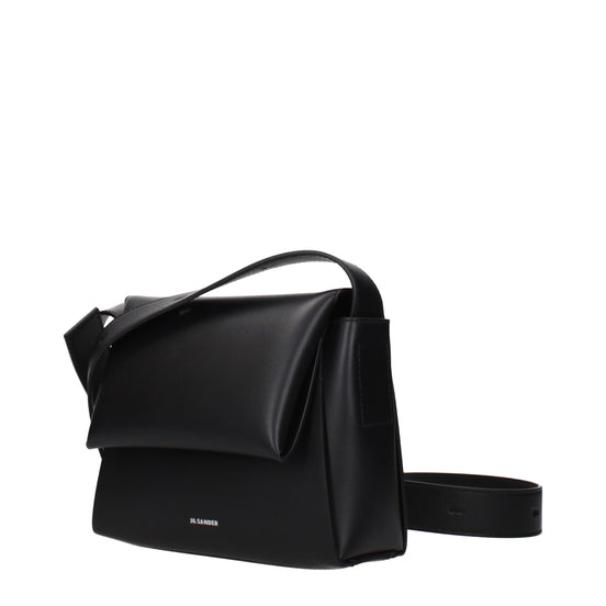 Jil Sander Black Leather Crossbody Bag