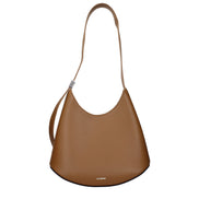 Jil Sander Brown Leather Shoulder Bag