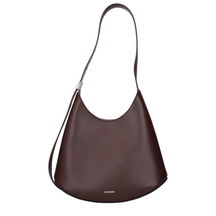 Jil Sander Red Leather Shoulder Bag